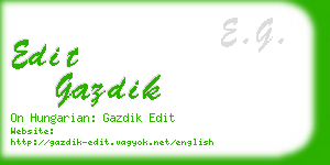 edit gazdik business card